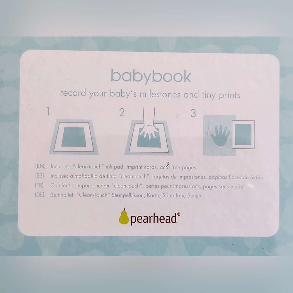 Pearhead Pink Babybook with Polka Dots - Picture 3 of 3